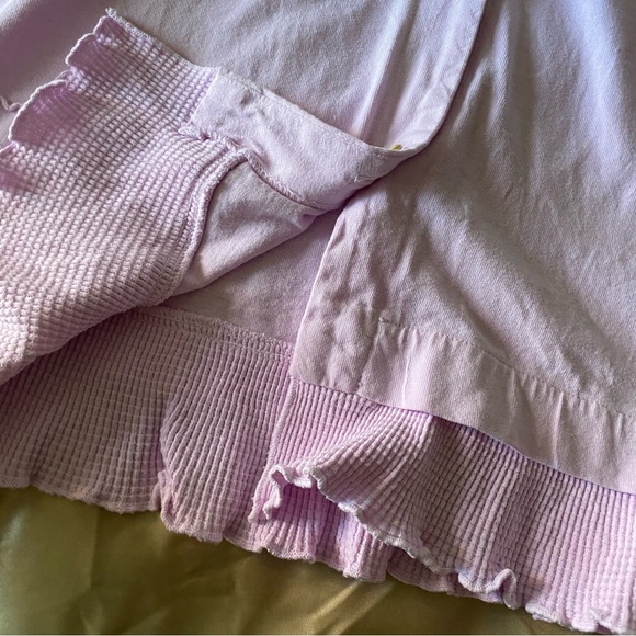 Vintage Focus Made In USA Pink Button Front Short Sleeve Shirt Size Large, A25 - Picture 5 of 7